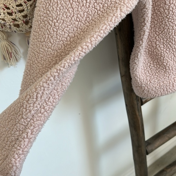 J Crew Womens Pullover Fleece Sherpa Polartec Half-zip Pink Size Small - Picture 13 of 13